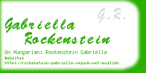 gabriella rockenstein business card